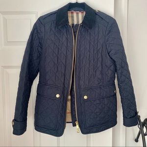 Burberry Quilted Jacket (Navy)